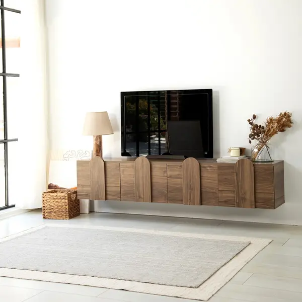 Comodă TV New Line Neostill, stejar - nuc, 180x35 cm