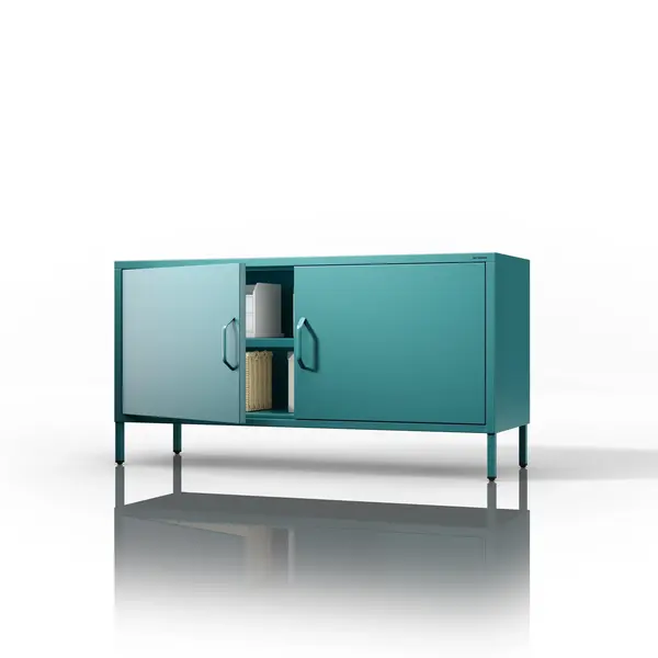 Comoda TV ROSA, 1150 x 595 x 400 mm, Modern: verde marin Comodă TV ROSA, 1150 x 595 x 400 mm, Modern: verde marin