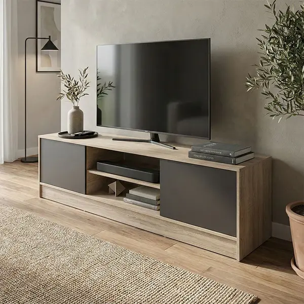 Comoda TV Sasa, Pal melaminat, 150x35x42 cm
