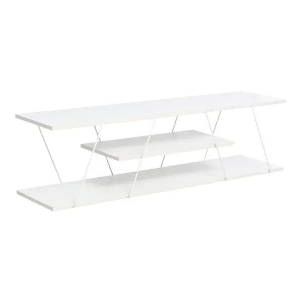 Comoda TV Tars alb 120x30x33cm