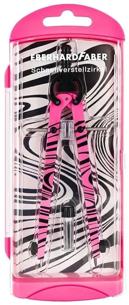 Compas Eberhard Faber Neon - 390 mm, roz