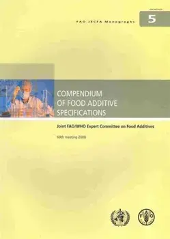 Compendium of food additive specifications, Paperback/***