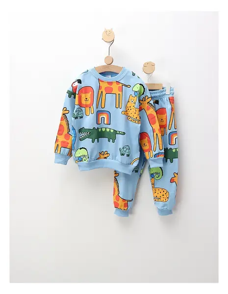 Compleu Animalute in Jungla, blue