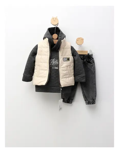 Compleu cu vesta, Originals Authentic, crem