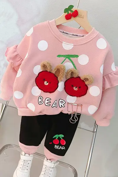 Compleu pentru fete din doua piese bluza si pantaloni MIA - 3 ani