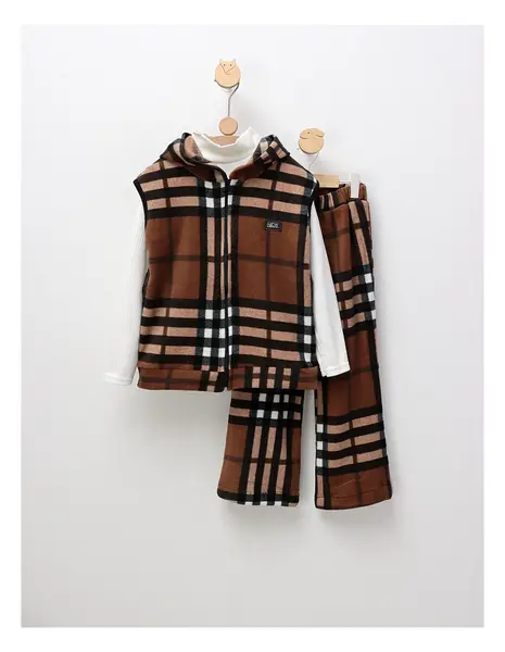 Compleu polar New Kids Fashion, maro