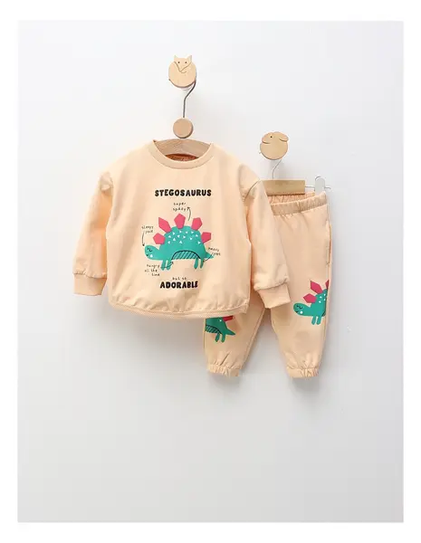 Compleu Stegosaurus Adorable, crem