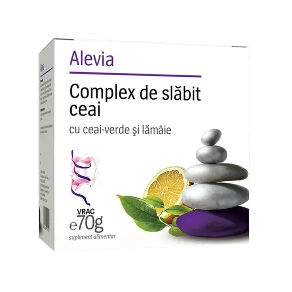 Complex de slabit ceai verde si lamaie, 70 g, Alevia