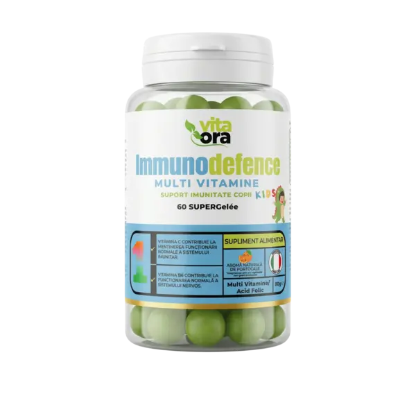 Complex de Vitamine pentru Imunitate Copii - Complex de Vitamine pentru Copii Puternici și Sănătoși - Tehnologie SuperGelée Vita Ora 1 Cutie