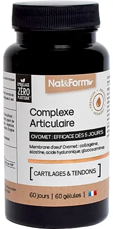 Complexe Articulaire Complex pentru articulații sănătoase, 60 capsule, Nat&Form