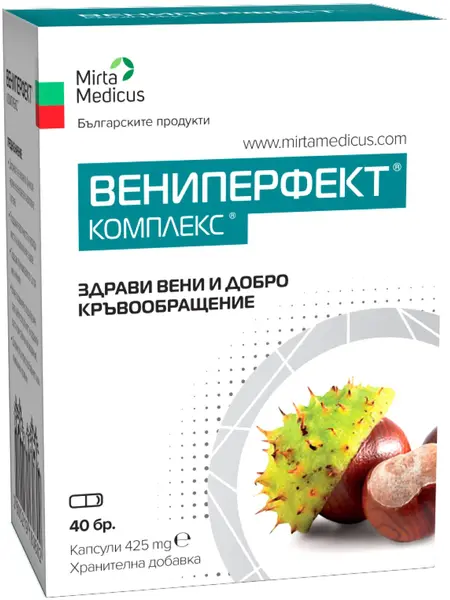 Complexul Veniperfect, 425 mg, 40 capsule, Mirta Medicus