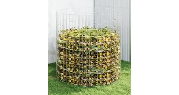 Compostor de gradina, Ø100x100 cm, otel galvanizat