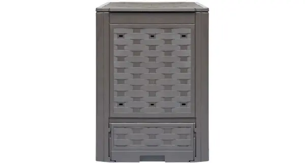 Compostor de gradina, maro, 60 x 60 x 83 cm, 300 L