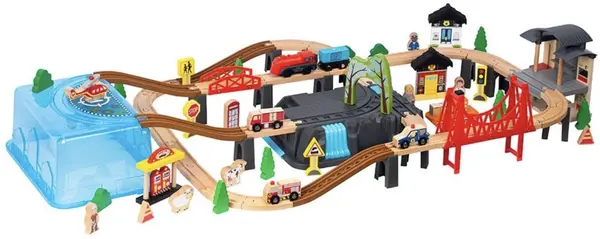 Compoziția trenului Wooden - 100 piese