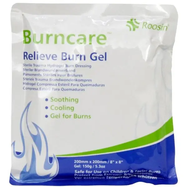 Compresa Sterila cu Gel Calmant pentru Arsuri, 20 cm x 20 cm, 150 g
