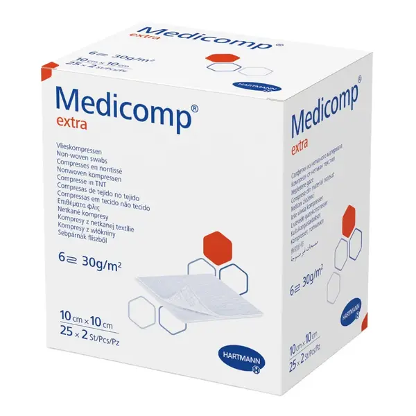 Comprese sterile Medicomp Extra, 10*10 cm, 25 bucati, HartMann