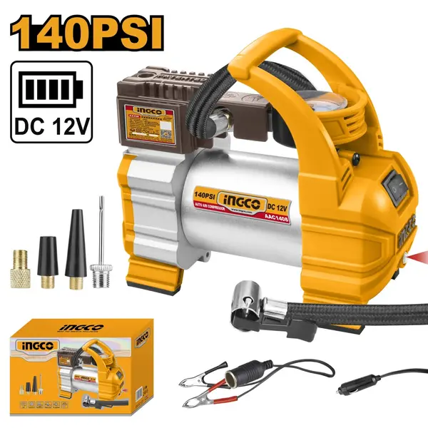 Compresor Auto 12V cu 1 Cilindru INGCO AAC1408