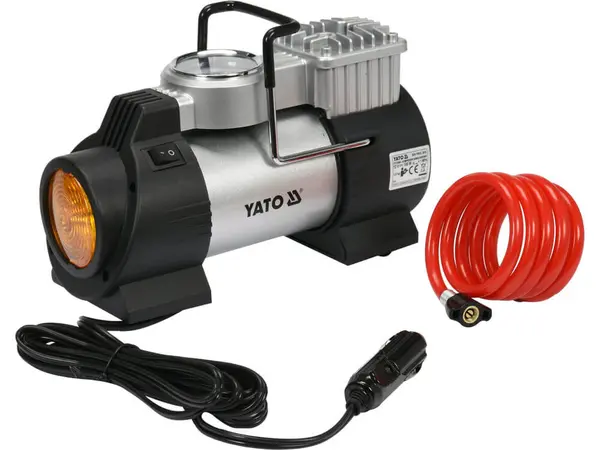 Compresor auto Yato YT-73460 180W cu presiune de 10 bar si lampa LED