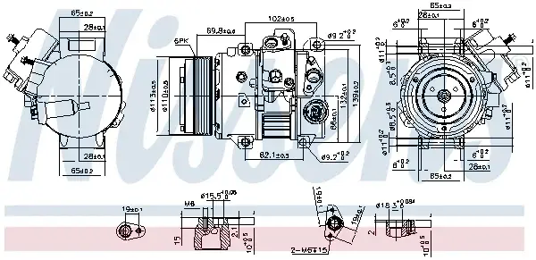 Compresor climatizare aer conditionat potrivit LEXUS GS, IS II, LS 4.6 5.0 04.06-