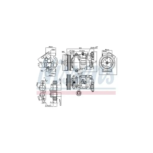 Compresor, climatizare NISSENS 890044