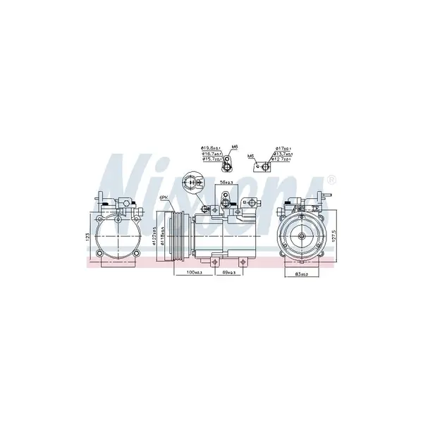 Compresor, climatizare NISSENS 890130