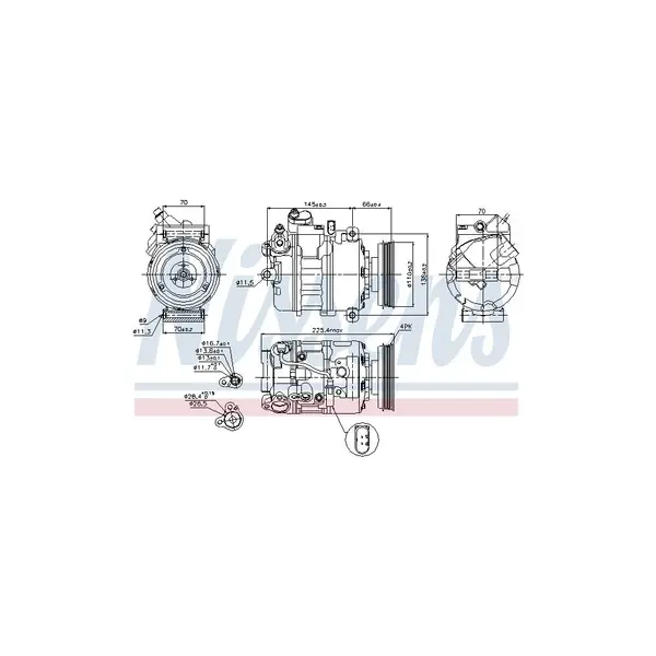 Compresor, climatizare NISSENS 89023