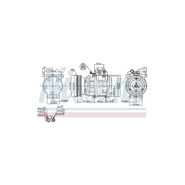 Compresor, climatizare NISSENS 89153