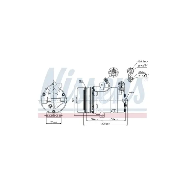 Compresor, climatizare NISSENS 89197