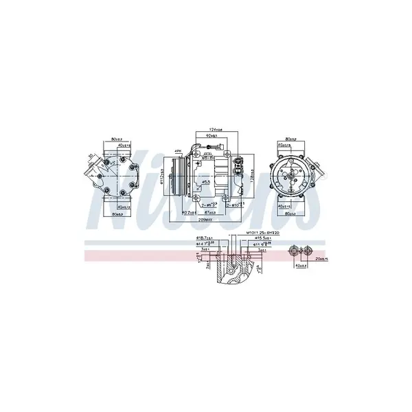 Compresor, climatizare NISSENS 89347