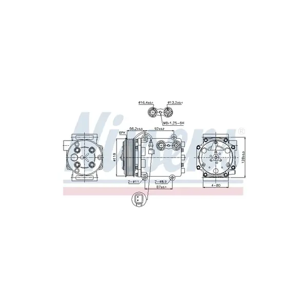 Compresor, climatizare NISSENS 89551