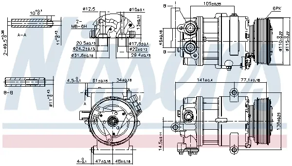 Compresor, climatizare NISSENS 89590