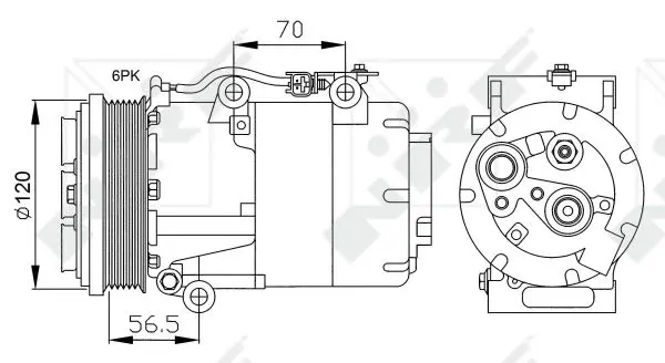 Compresor, climatizare NRF 32250