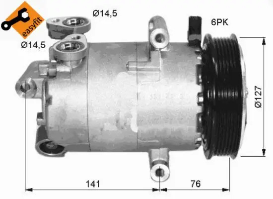 Compresor, climatizare NRF 32411