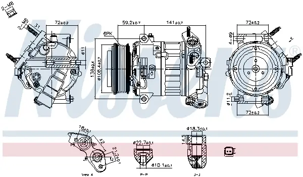Compresor climatizare potrivit FORD TRANSIT V363 2.0D 2.0DH 03.16-