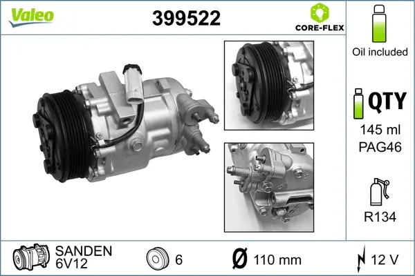 Compresor climatizare potrivit OPEL AGILA 1.3D 08.03-12.07
