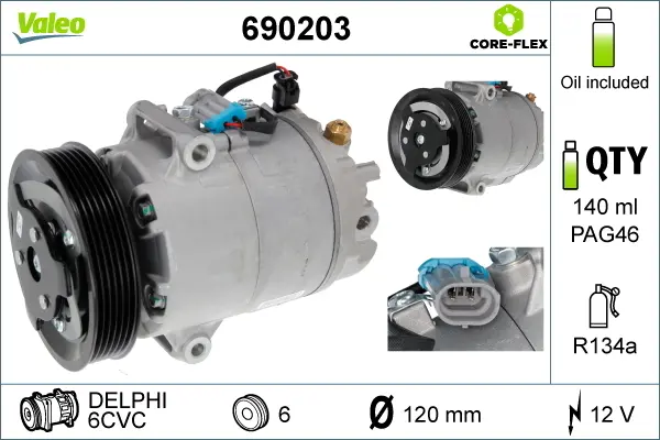 Compresor, climatizare VALEO 690203