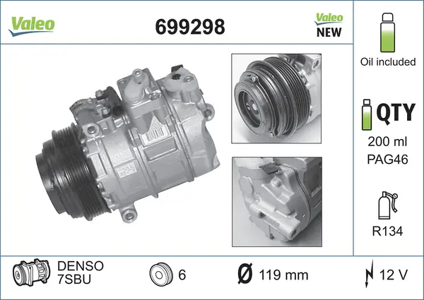 Compresor, climatizare VALEO 699298