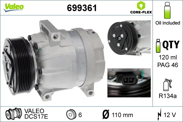 Compresor, climatizare VALEO 699361