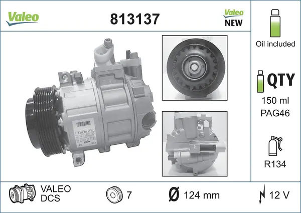 Compresor, climatizare VALEO 813137