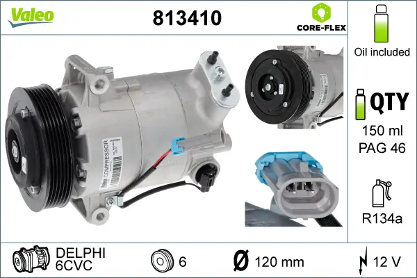 Compresor, climatizare VALEO 813410
