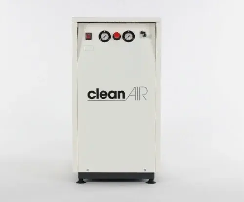 Compresor de aer medical cu piston fara ulei, cu uscator aer si carcasa insonorizata - 30 l, 1.1 kW, 240 L/min, 8 bari - ABAC-CleanAir-CLR-15/30ST