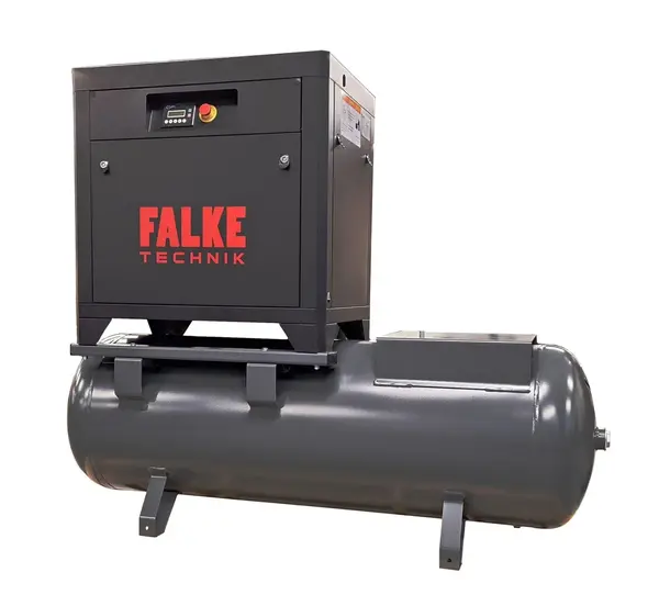Compresor de aer profesional cu surub - 5.5kW, 850 L/min, 8-10-13bari - Rezervor 500litri - Falke-FKTG-P-5.5-500L