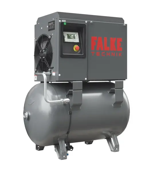 Compresor de aer profesional cu surub, cu invertor - 3.7kW, 450 L/min, 8bari - Rezervor 300 litri - Falke-FFTG-3.7-300L-8b-230V