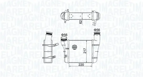 Compresor intercooler potrivit AUDI A4 B6, A4 B7, A6 C5 1.9D 2.0D 11.00-03.09
