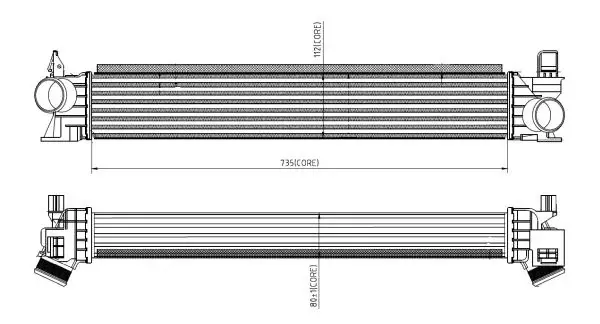 Compresor intercooler potrivit CITROEN JUMPER II; FIAT DUCATO; PEUGEOT BOXER 2.0D-3.0D 04.06-