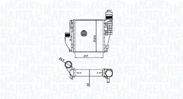 Compresor intercooler potrivit DS DS 4 II, DS 7, DS 9; CITROEN BERLINGO, BERLINGO MINIVAN, C3 AIRCROSS II, C4 CACTUS, C4 GRAND PICASSO II, C4 III, C4 PICASSO II, C4 SPACETOURER 1.2-2.0D 02.13-