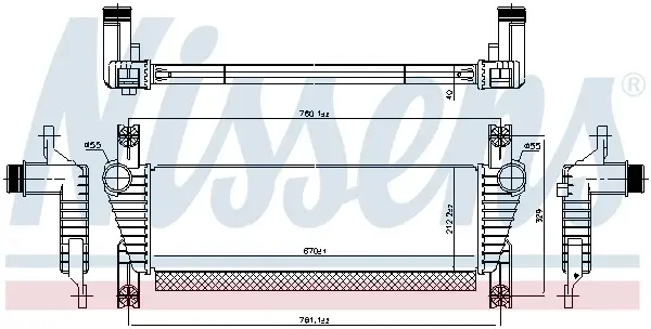 Compresor intercooler potrivit FORD RANGER 3.2D 04.11-