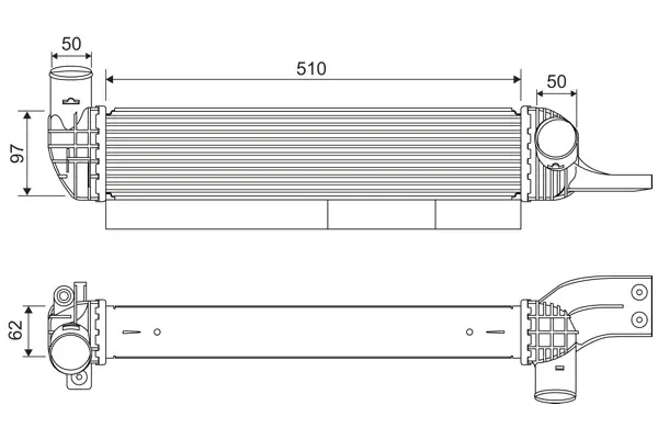 Compresor intercooler potrivit SSANGYONG KORANDO 2.0D 11.10-