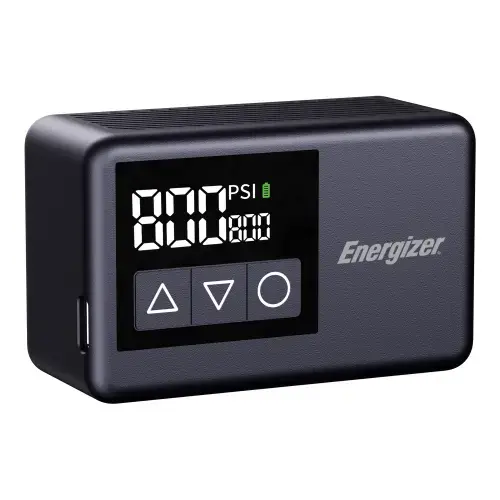 Compresor portabil pentru vehicule electrice Energizer PAC1000 Ultimate 120 PSI, 13l/min, Ecran LCD, 100 gr., Negru