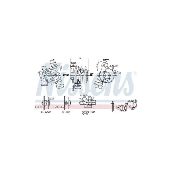 Compresor,sistem de supraalimentare NISSENS 93072